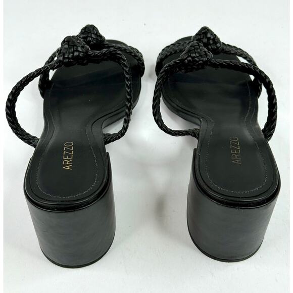 Arezzo Women's Remy Mid-Block Sandals Size 8.5B Black NWT - Picture 8 of 9